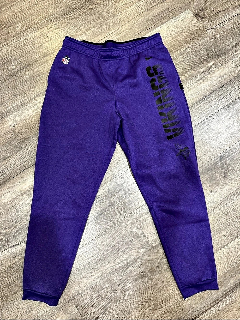 NFL NIKE Onfield VIKINGS Apparel Dri-Fit joggers Men's Purple Joggers Size Large